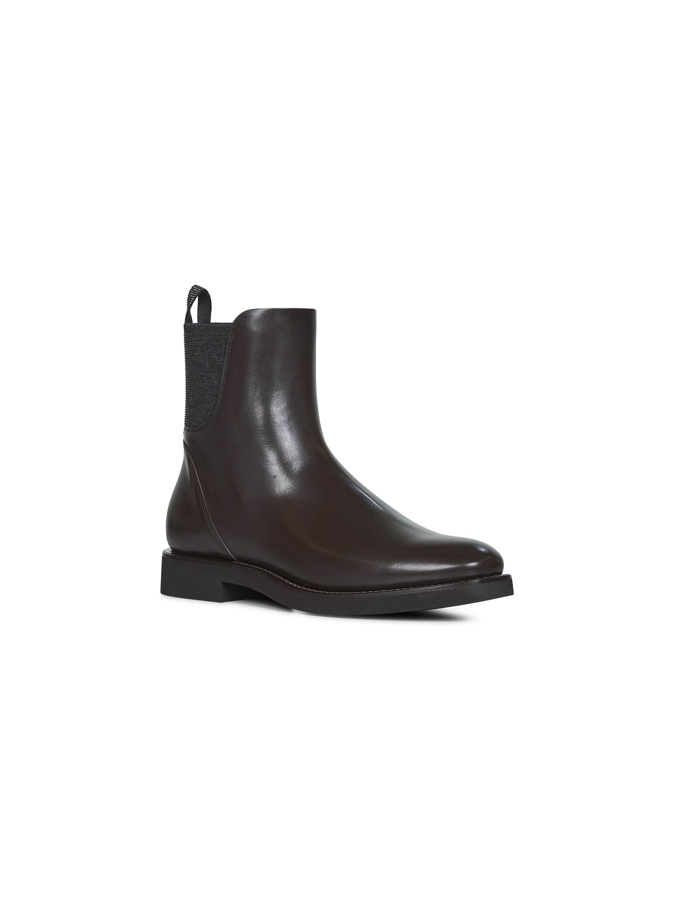 Brunello Cucinelli Round Toe Ankle Boots