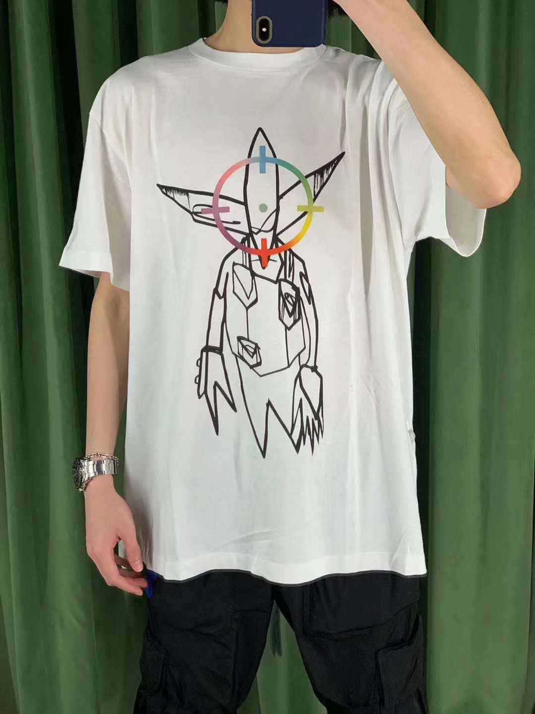 Off-white X Futura Alien Print T-shirt In White