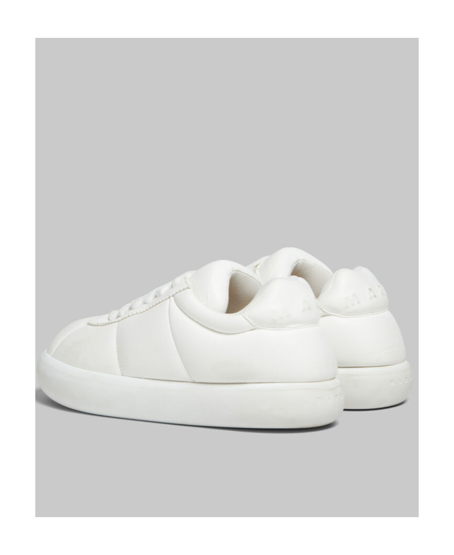 Marni Padded Lace-up Sneakers In White