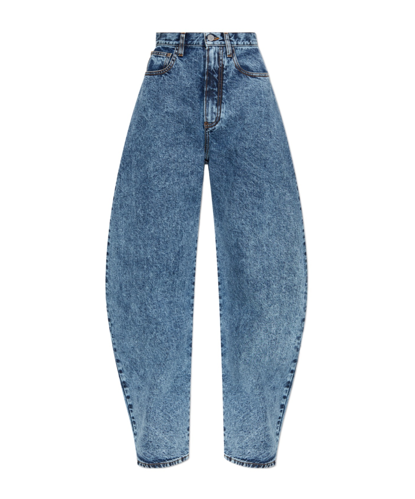 Alaïa Belt-loop Jeans In Blue