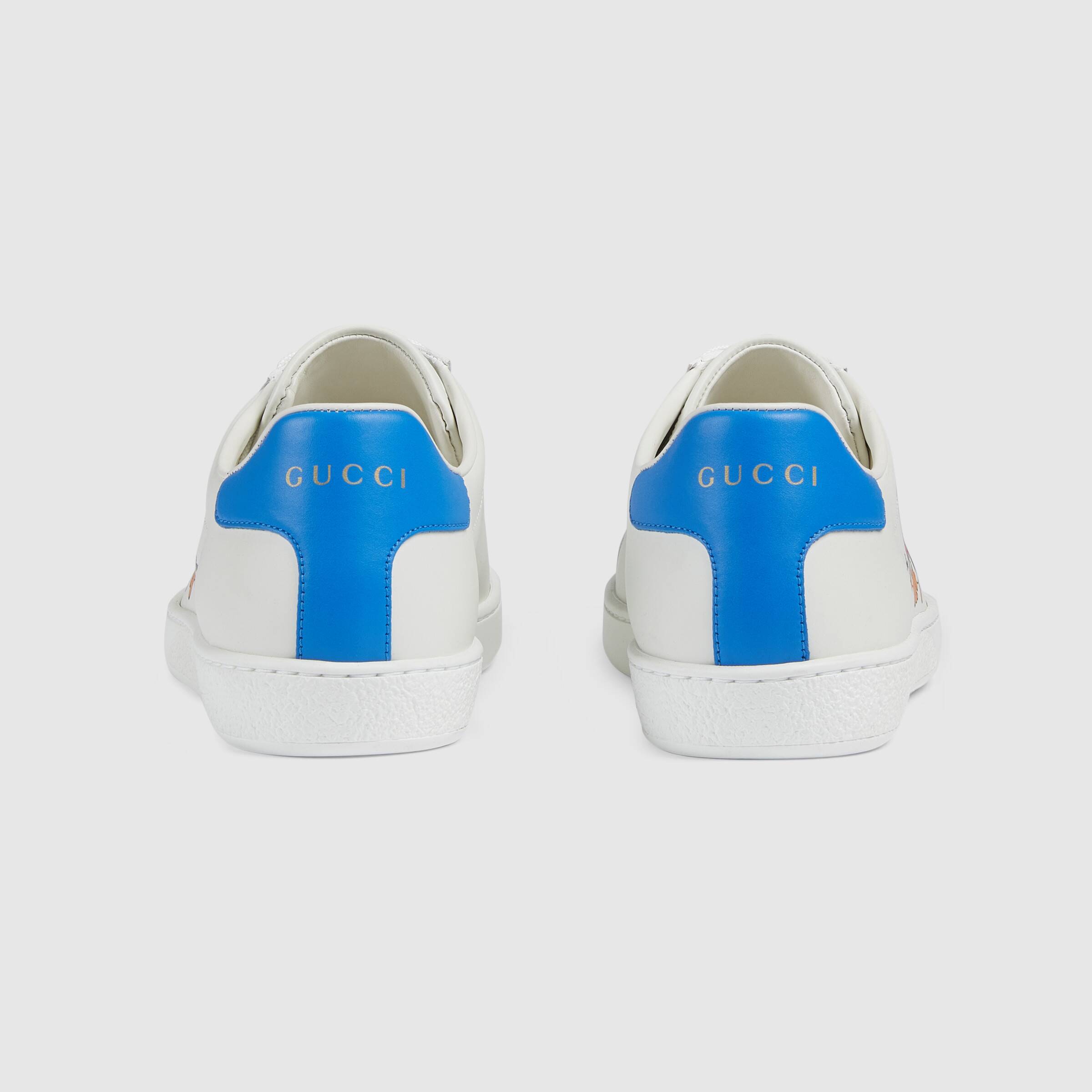 Gucci X Disney Ace Leather Sneaker In Multicolor