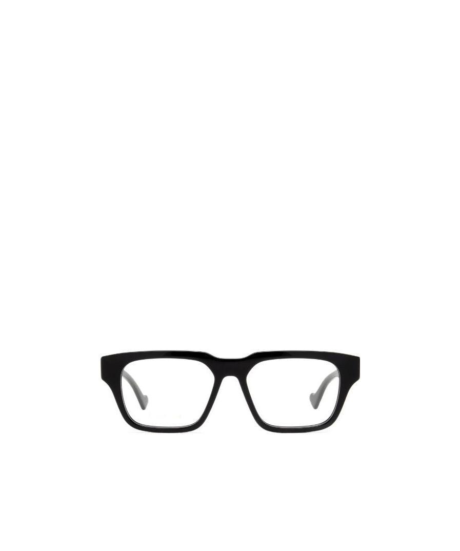 Gucci Colour-block Square Glasses In Black