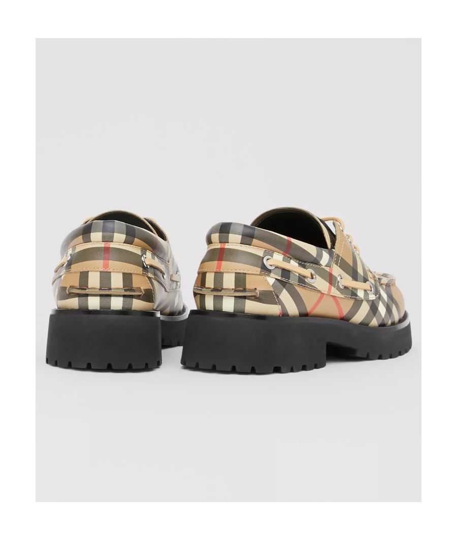 Burberry Signature Check Lace-up Shoes In Multicolor