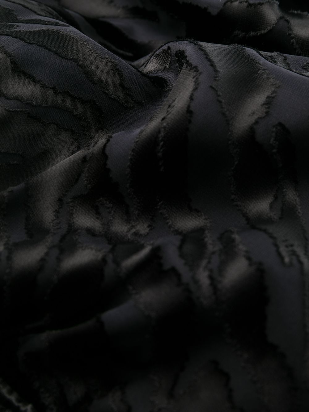 Saint Laurent Zebra Print Sheer Dress In Black