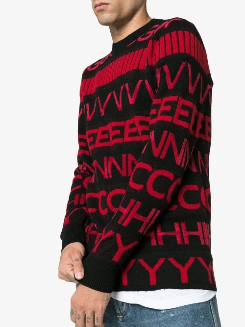 Givenchy Alphabetical Sweater In Black