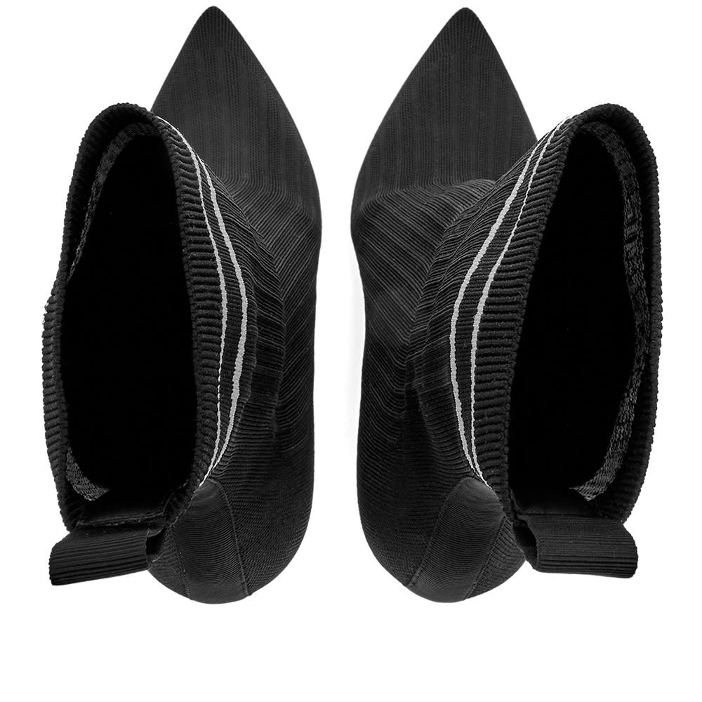 Balmain Skye Stretch Knit Ankle Boots In Black