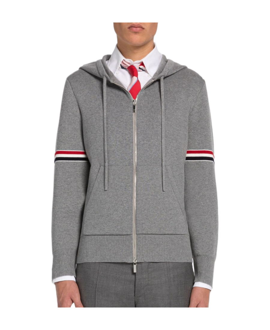 Thom Browne Men's Hoodie In Gray