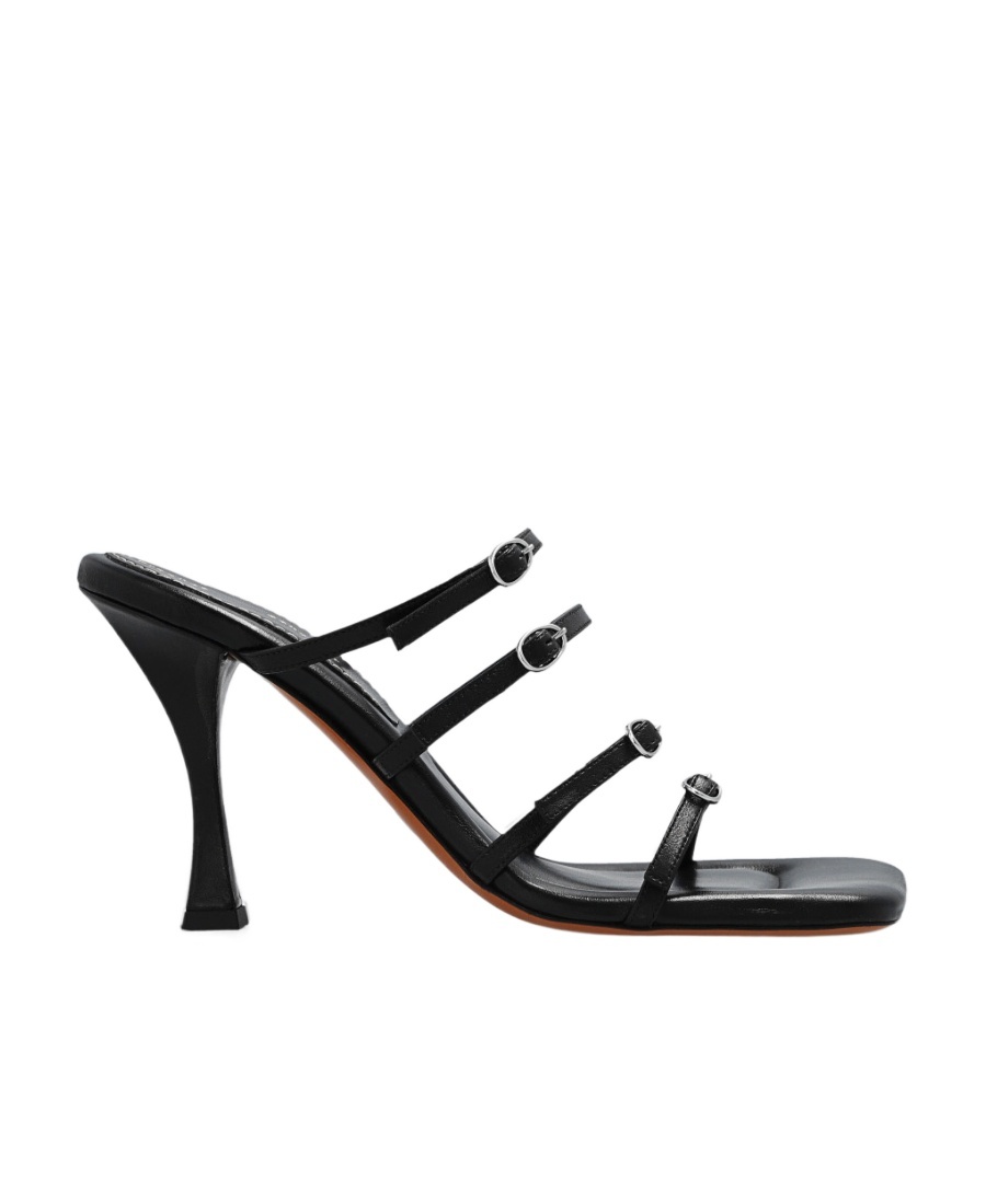 Proenza Schouler 90mm Square Toe Sandals In Black