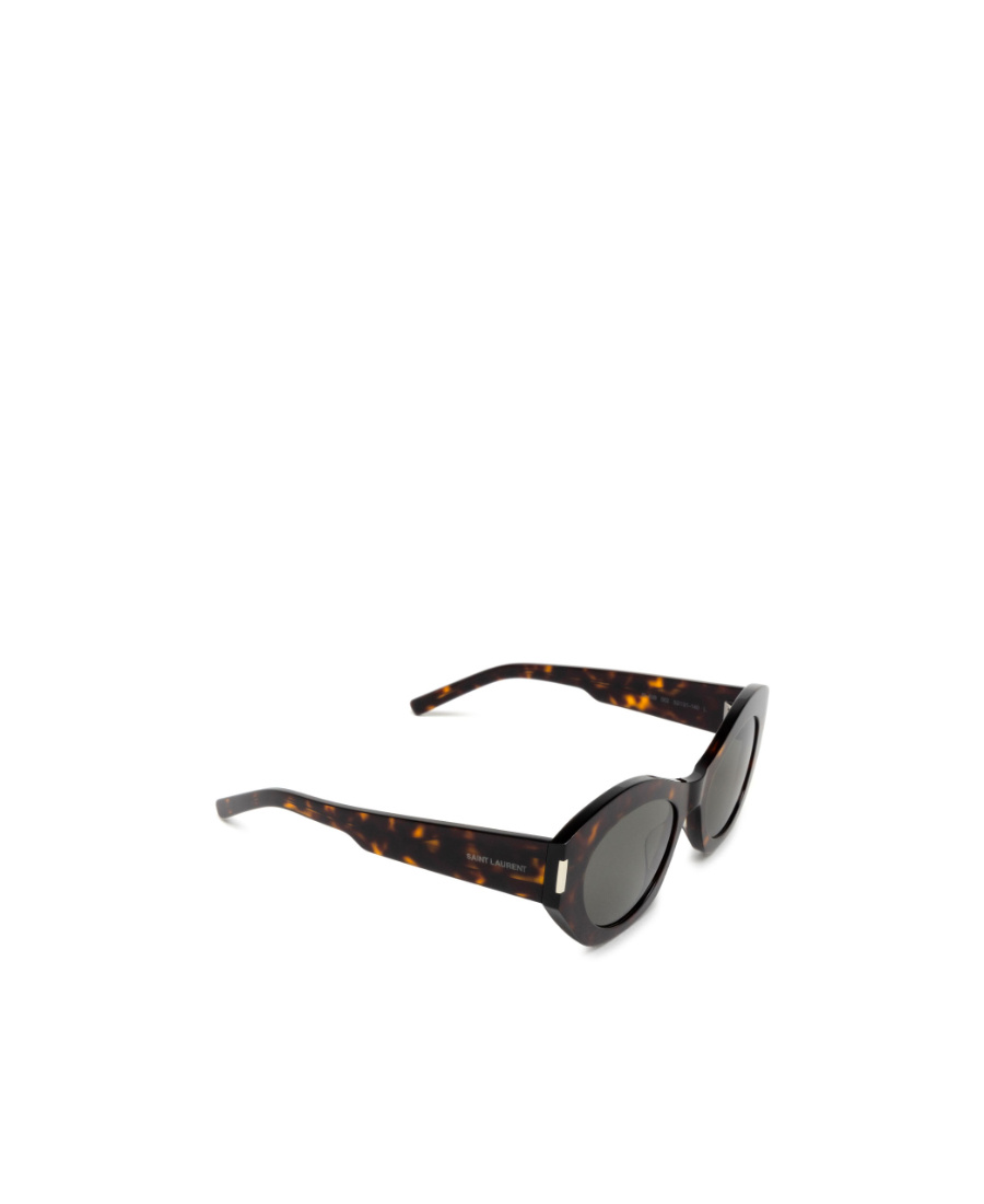 Saint Laurent Sl639 Round-frame Sunglasses In Green