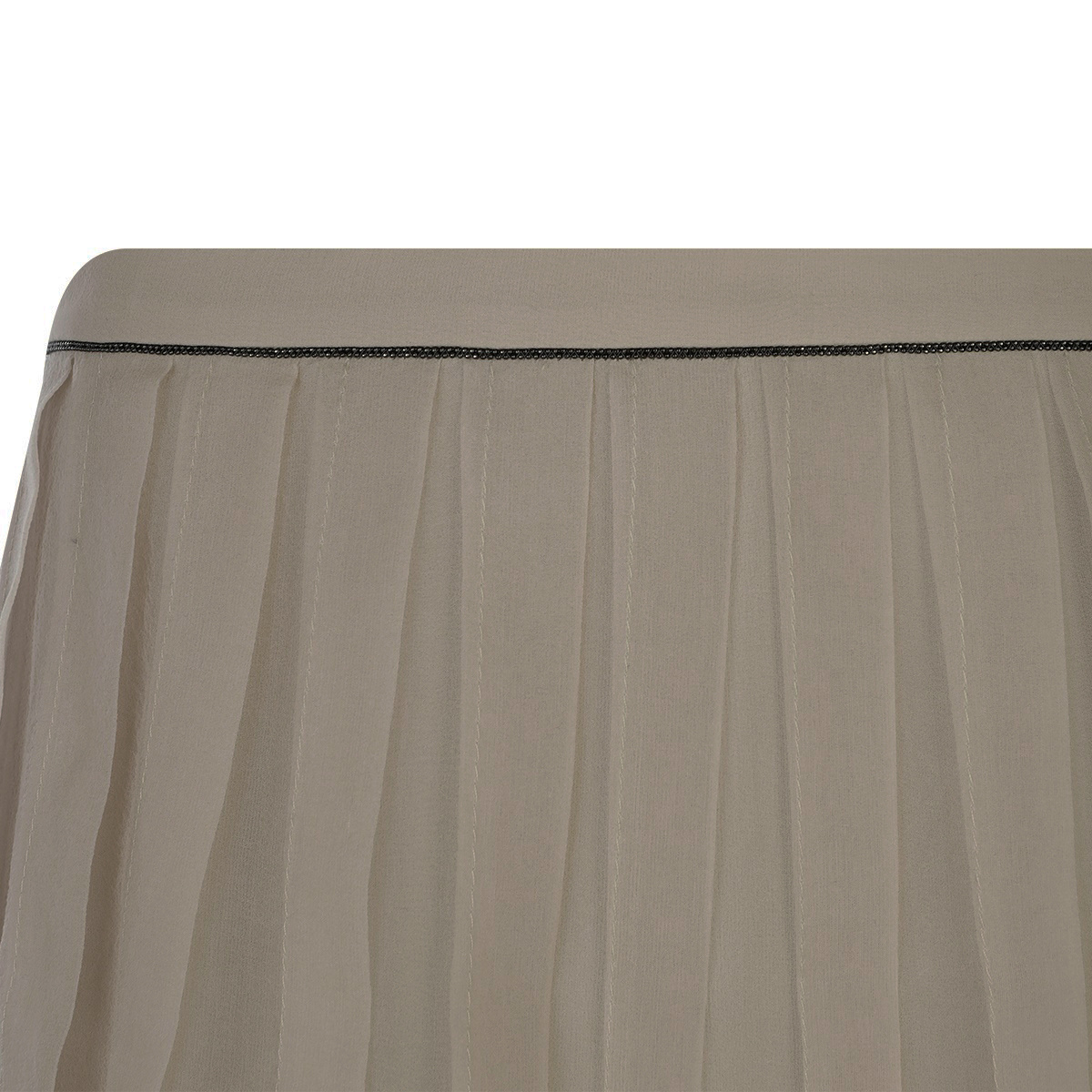 Brunello Cucinelli Monili-detail Skirt In Nude