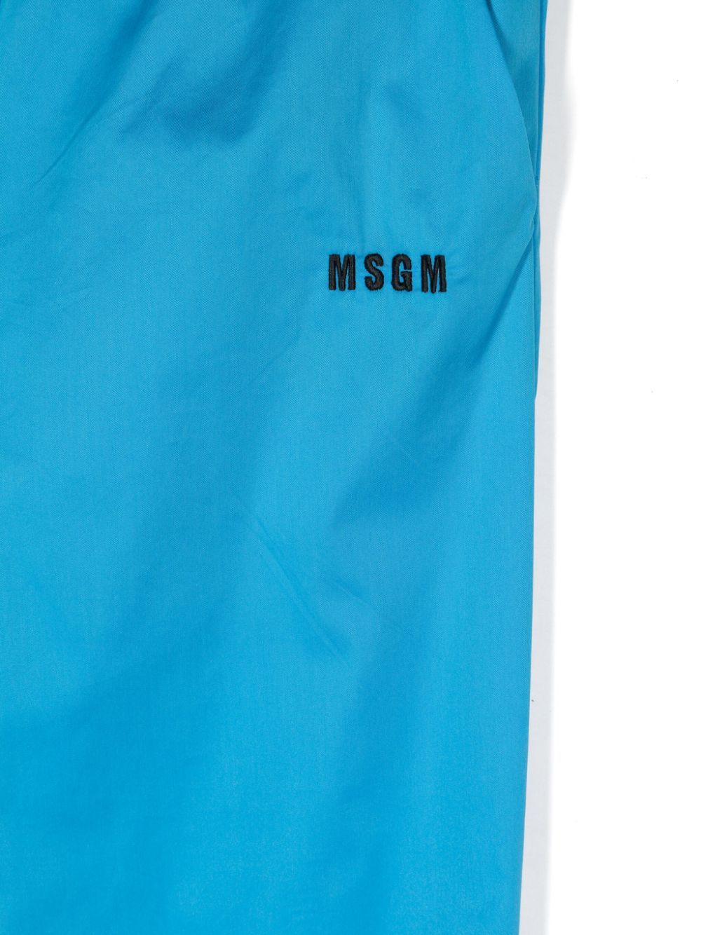 Msgm Logo-embroidered Track Pants In Blue