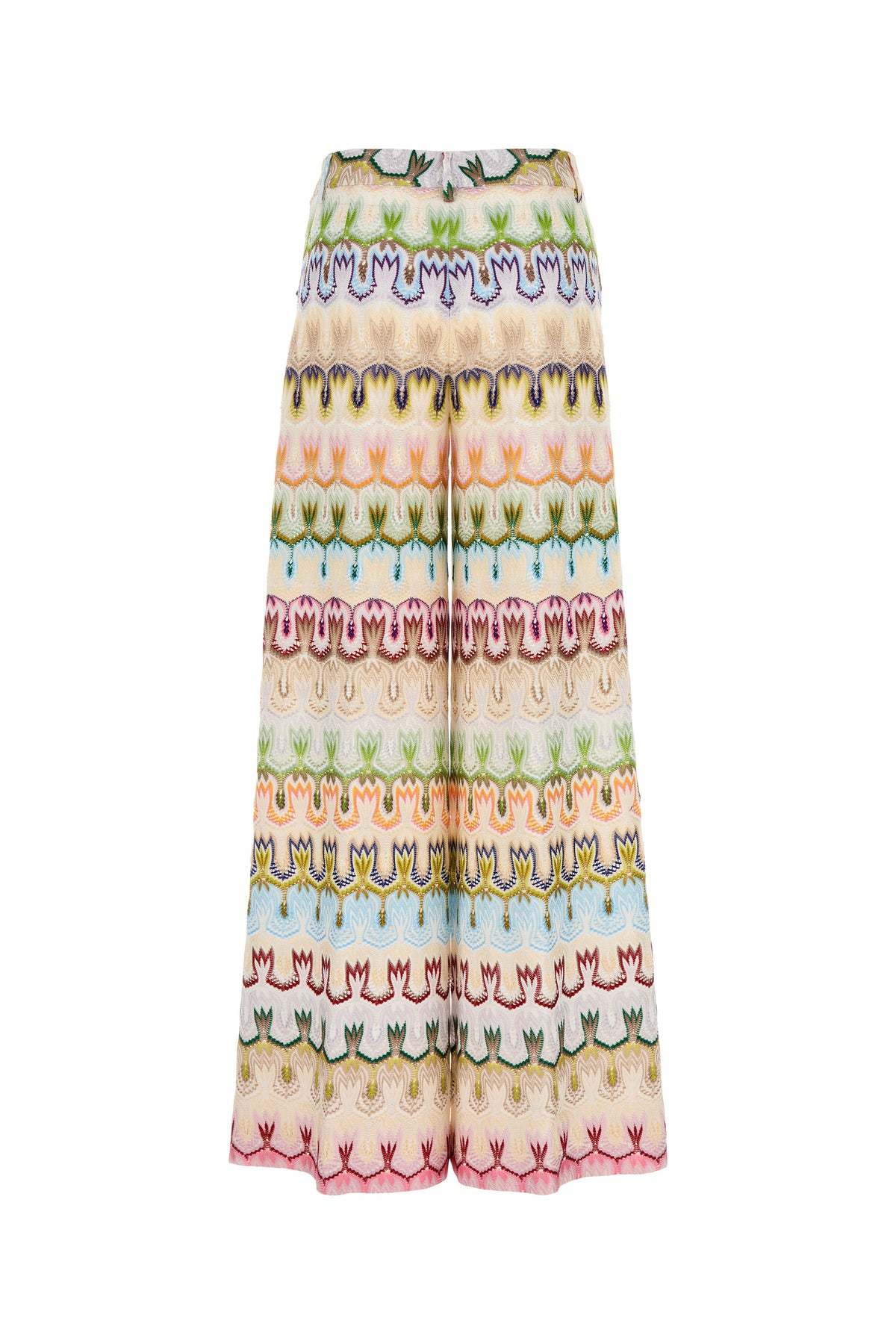 MISSONI EMBROIDERED PALAZZO TROUSERS