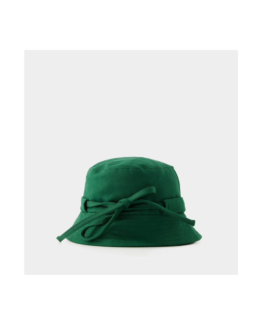 Jacquemus Logo Fisherman's Hat In Green