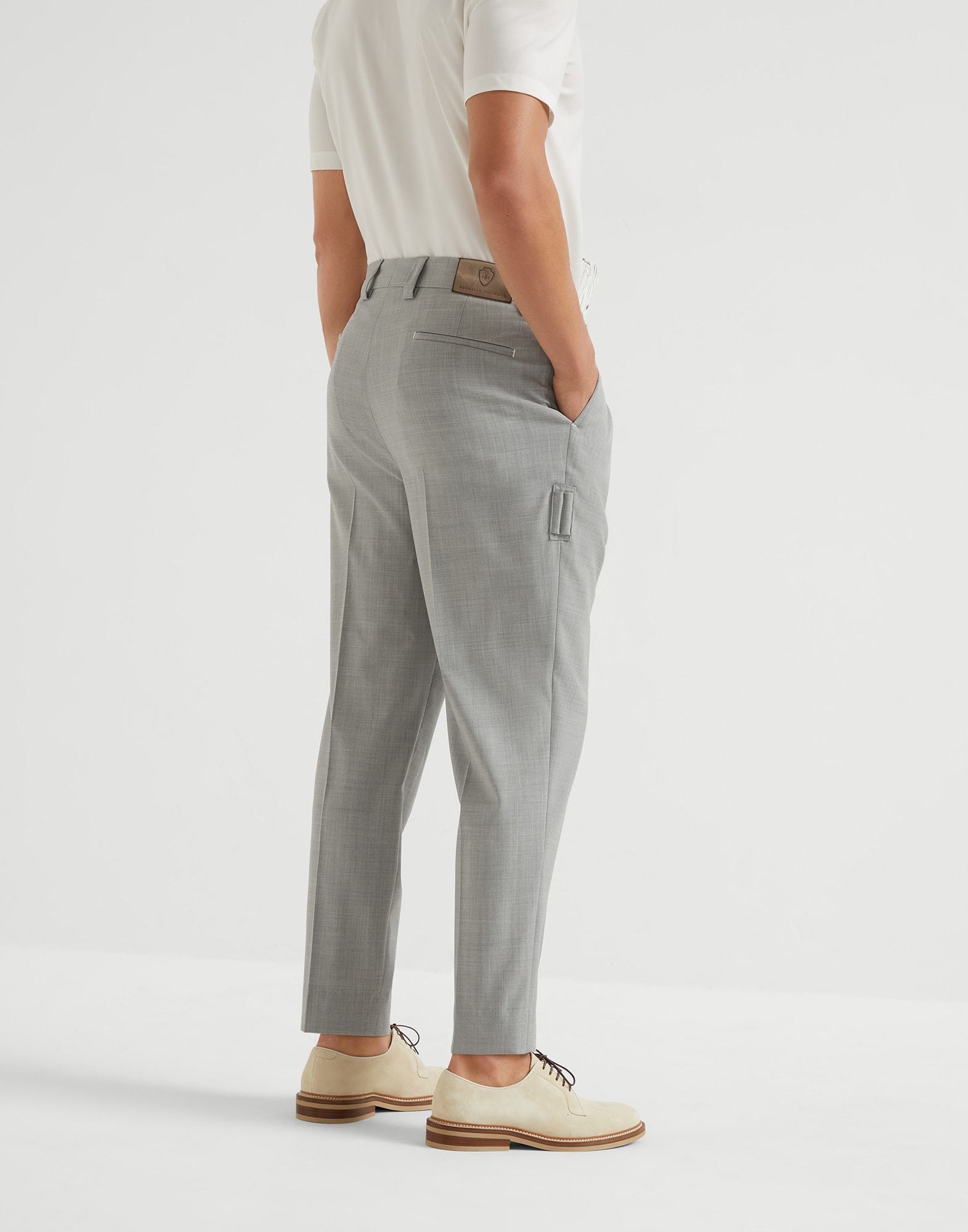 Brunello Cucinelli Belt Loops Slacks In Gray