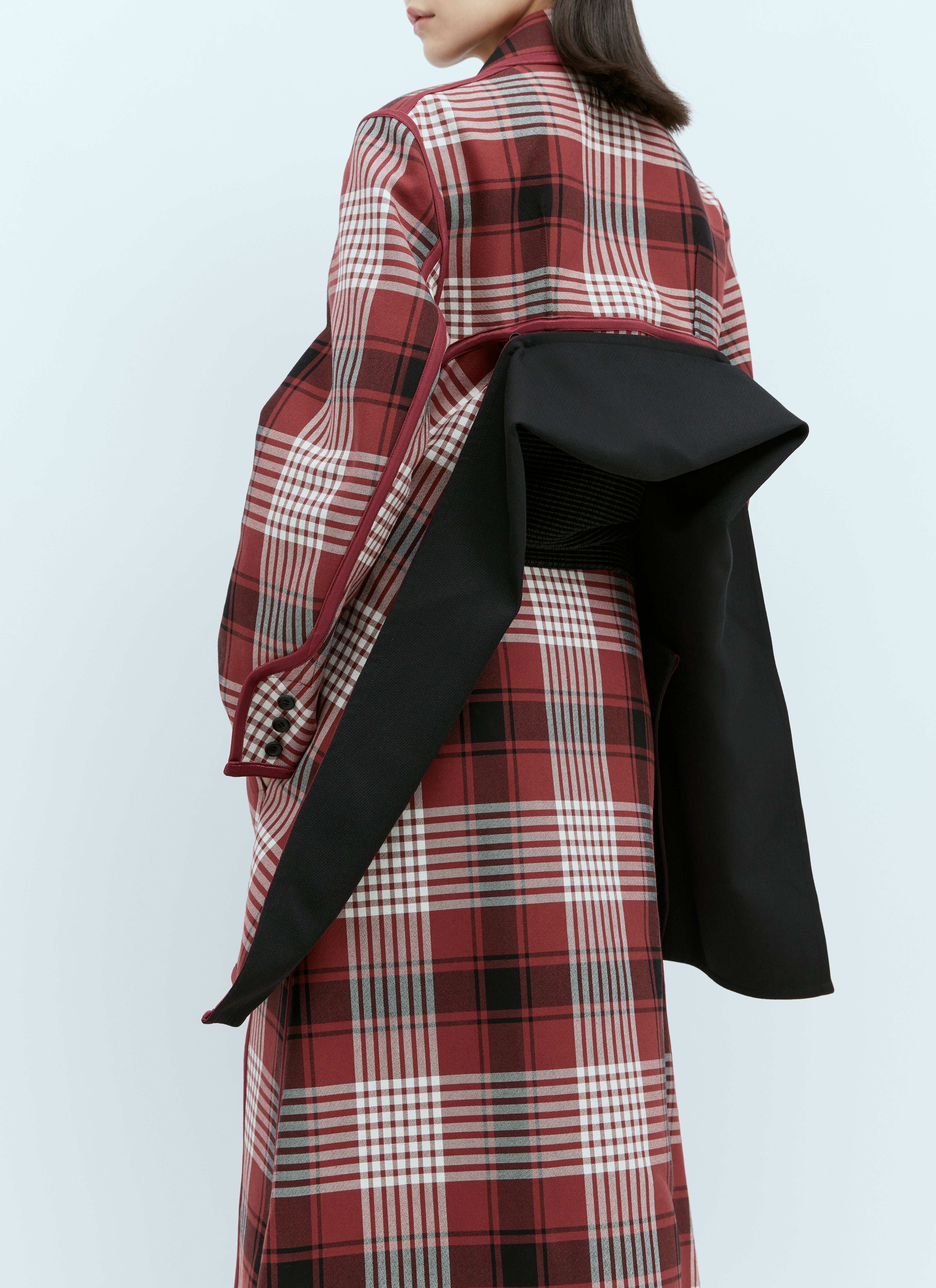 Issey Miyake Long-sleeved Coat In Multicolor
