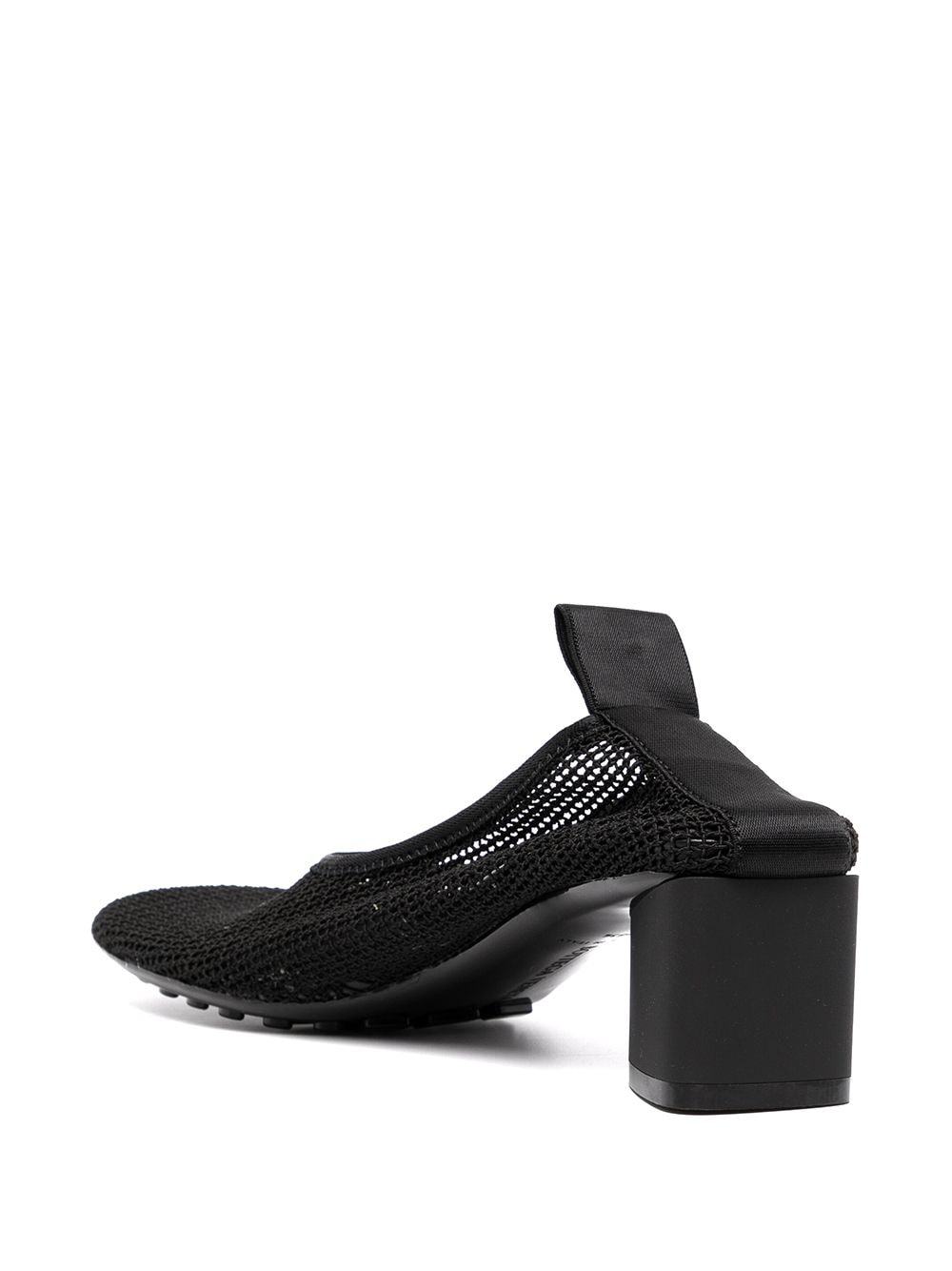 Bottega Veneta Thick Heeled High Heels In Black