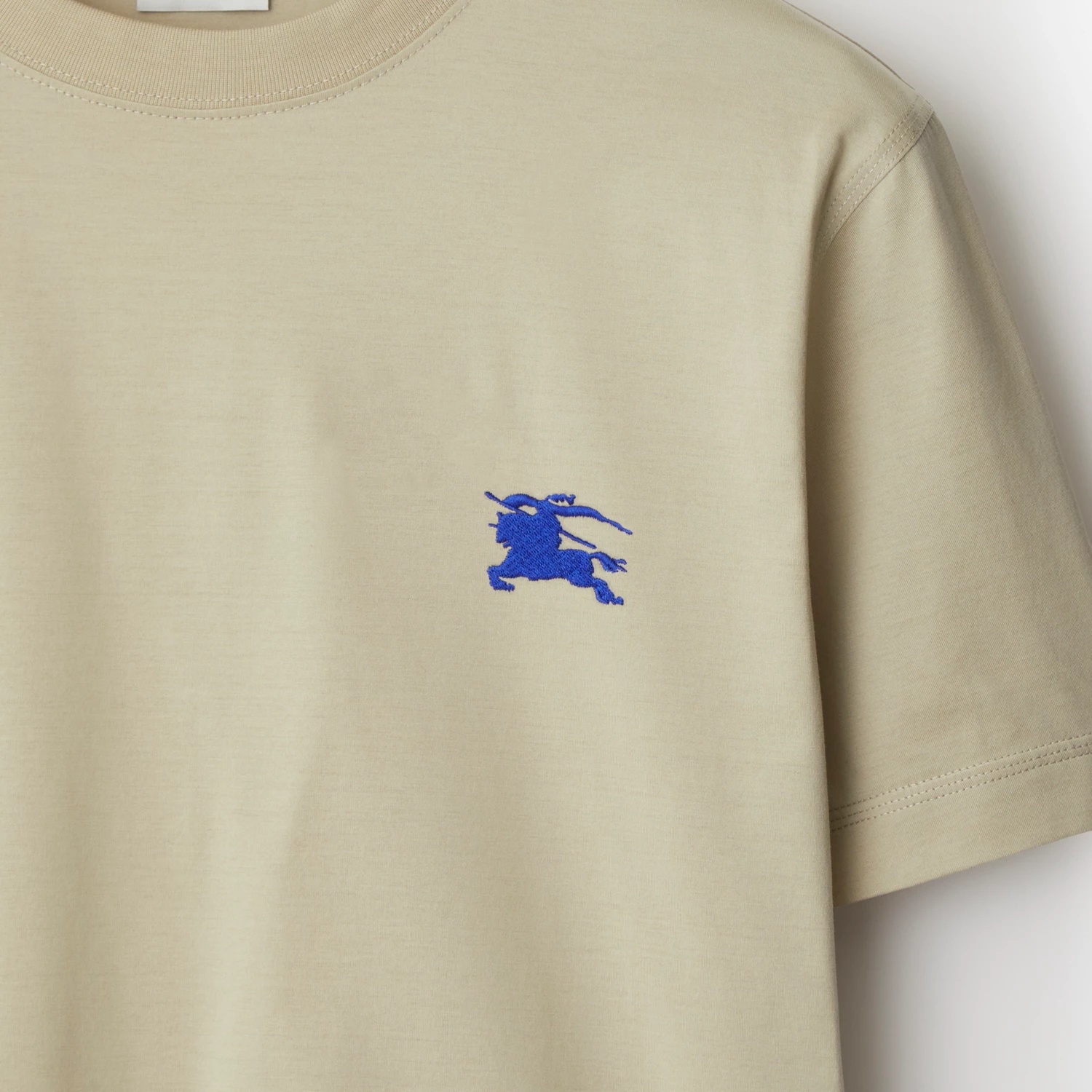 Burberry Ekd-embroidered Cotton T-shirt In Nude