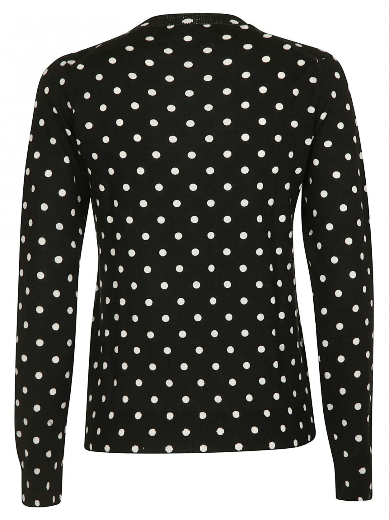 Shop Comme Des Garçons Play Polka Dot Knitted Sweater