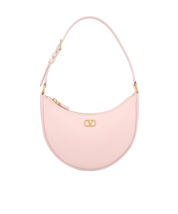 Valentino Garavani Women Vlogo Signature Leather Mini Bag In Nude