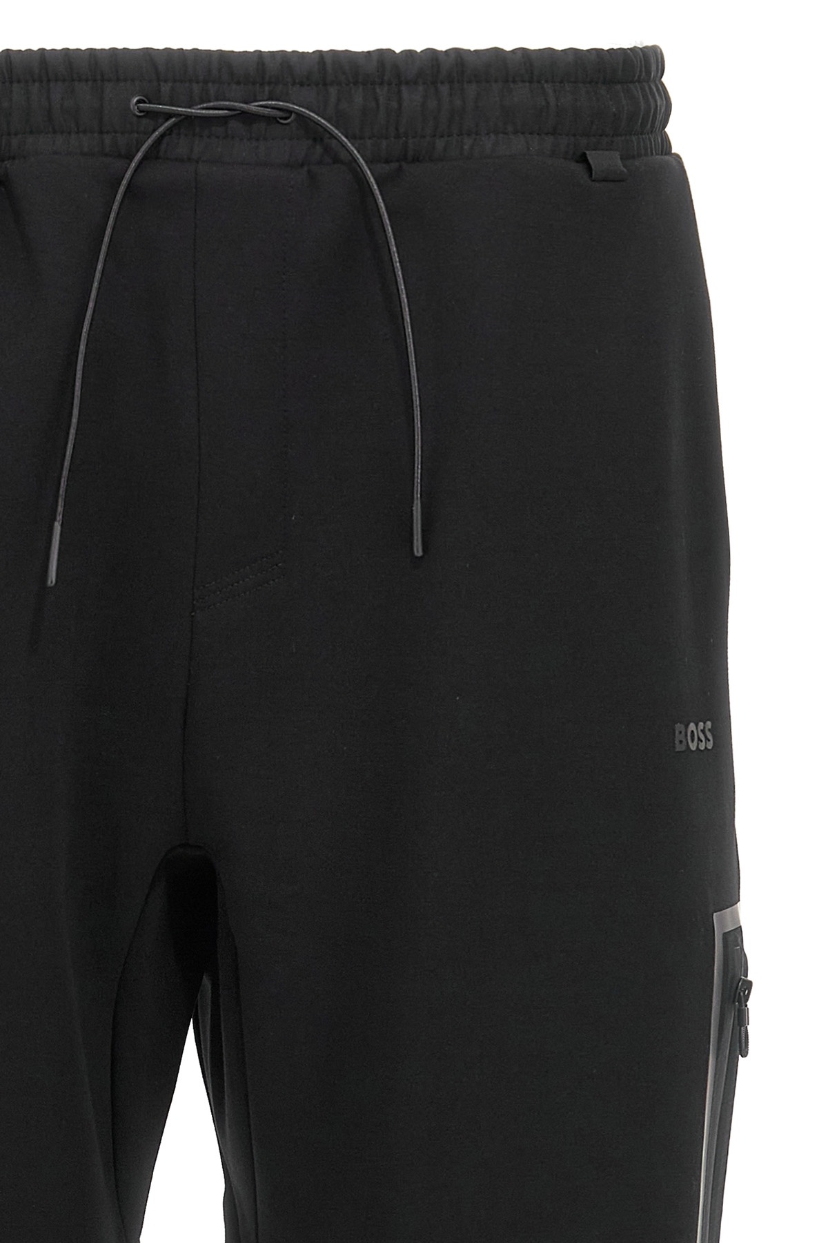 Shop Hugo Boss Boss Drawstring Jogging Pants In Black