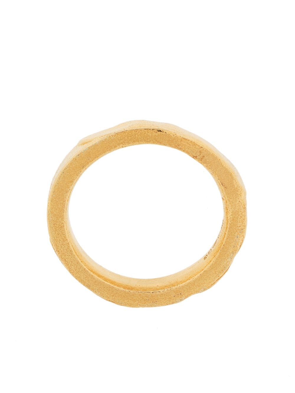 Alighieri Metallic-tone Band Ring In Yellow
