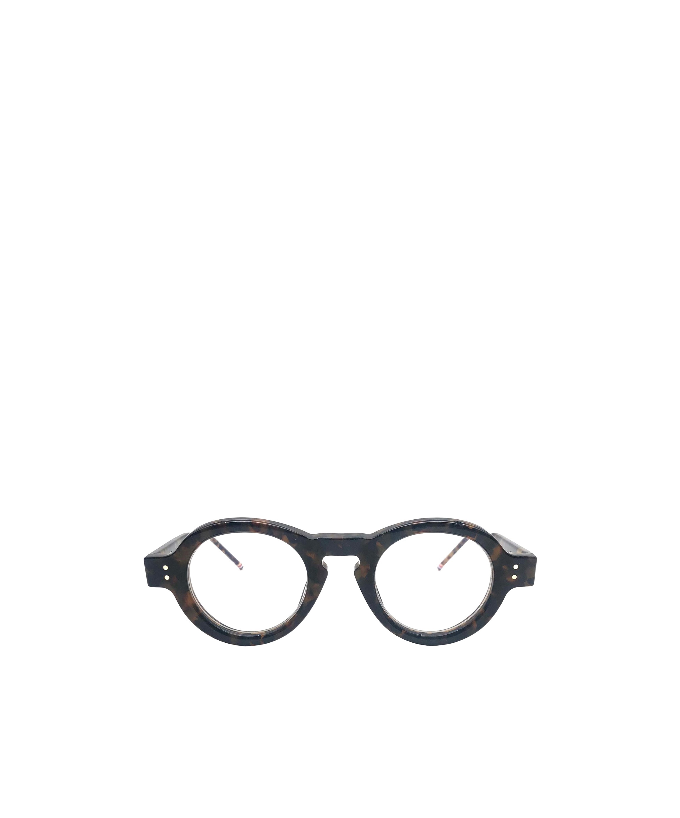Thom Browne Eyewear Round Frame Glasses In Black