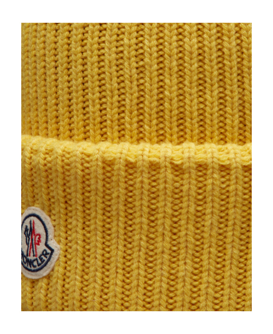 Moncler Wool  Cashmere Beanie In Brown
