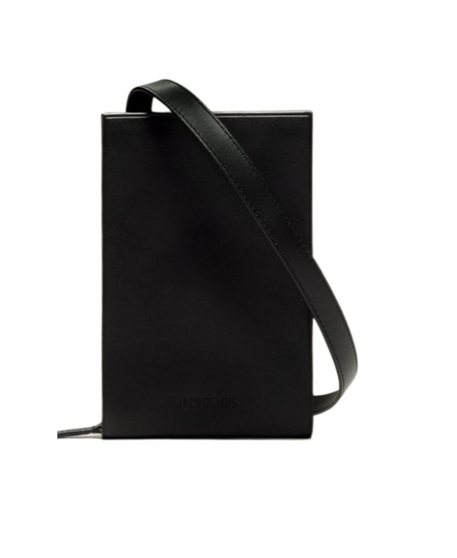 Jacquemus Le Gadju Neck Wallet In Black