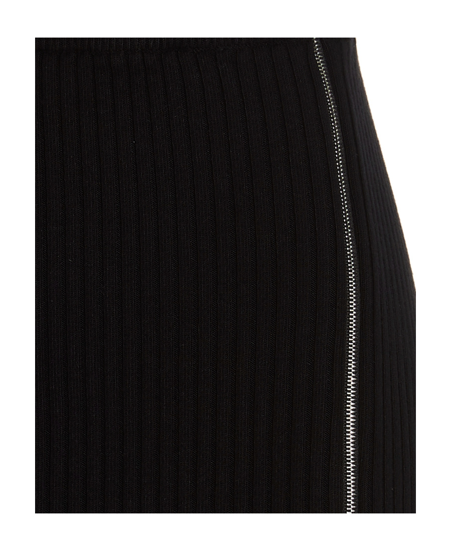 Alyx Ribbed-knit Mini Skirt In Black