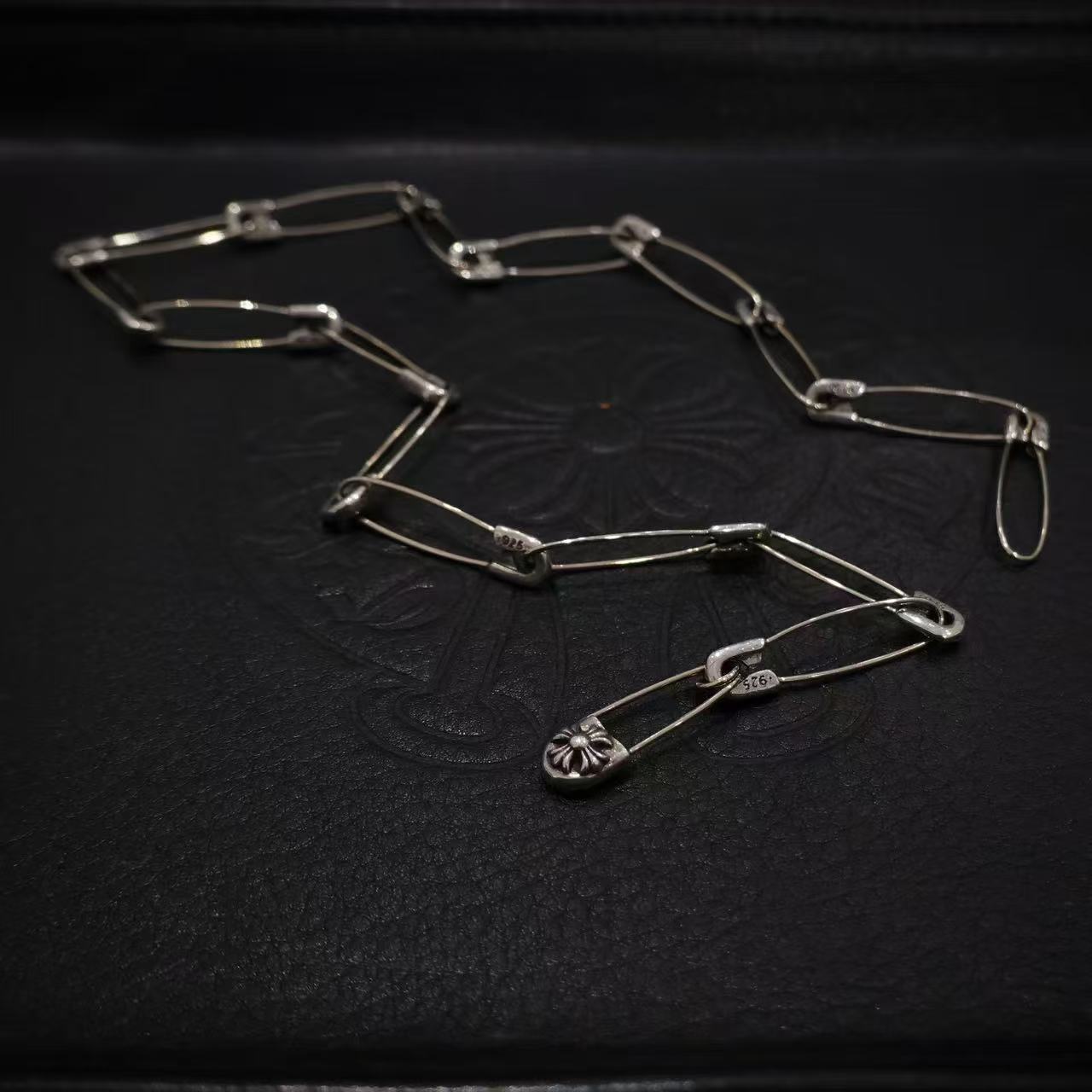Chrome Hearts 925 Silver Pin Chain In Metallic