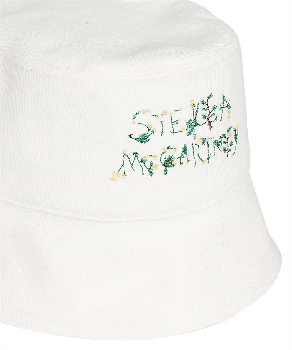 Stella Mccartney Logo Embroidered Bucket Hat In White