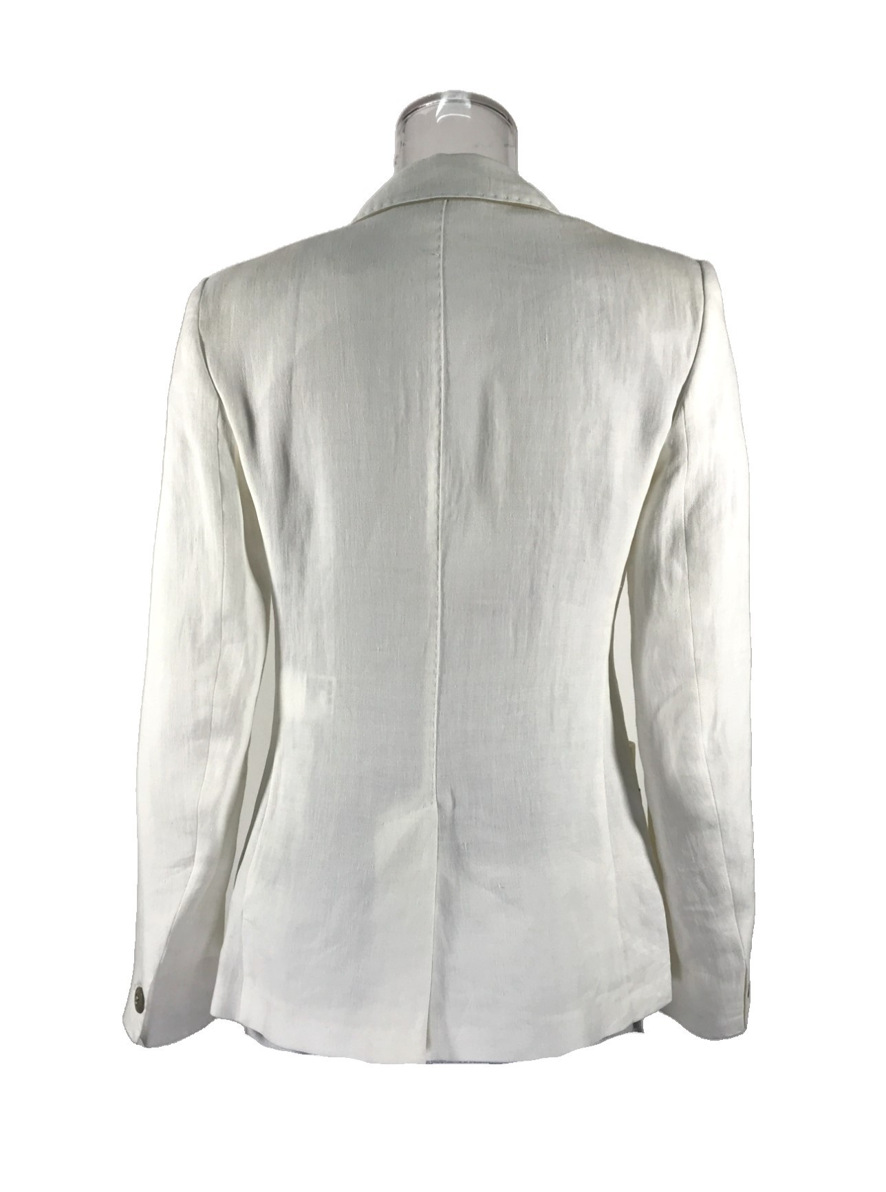 Max Mara Long Sleeved Suit Jacket In White