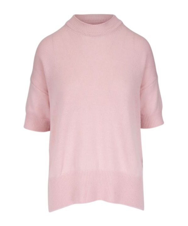 Jil Sander Cashmere T-shirt In Pink
