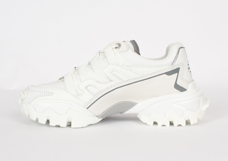 Valentino Climbers Mesh Sneakers In White