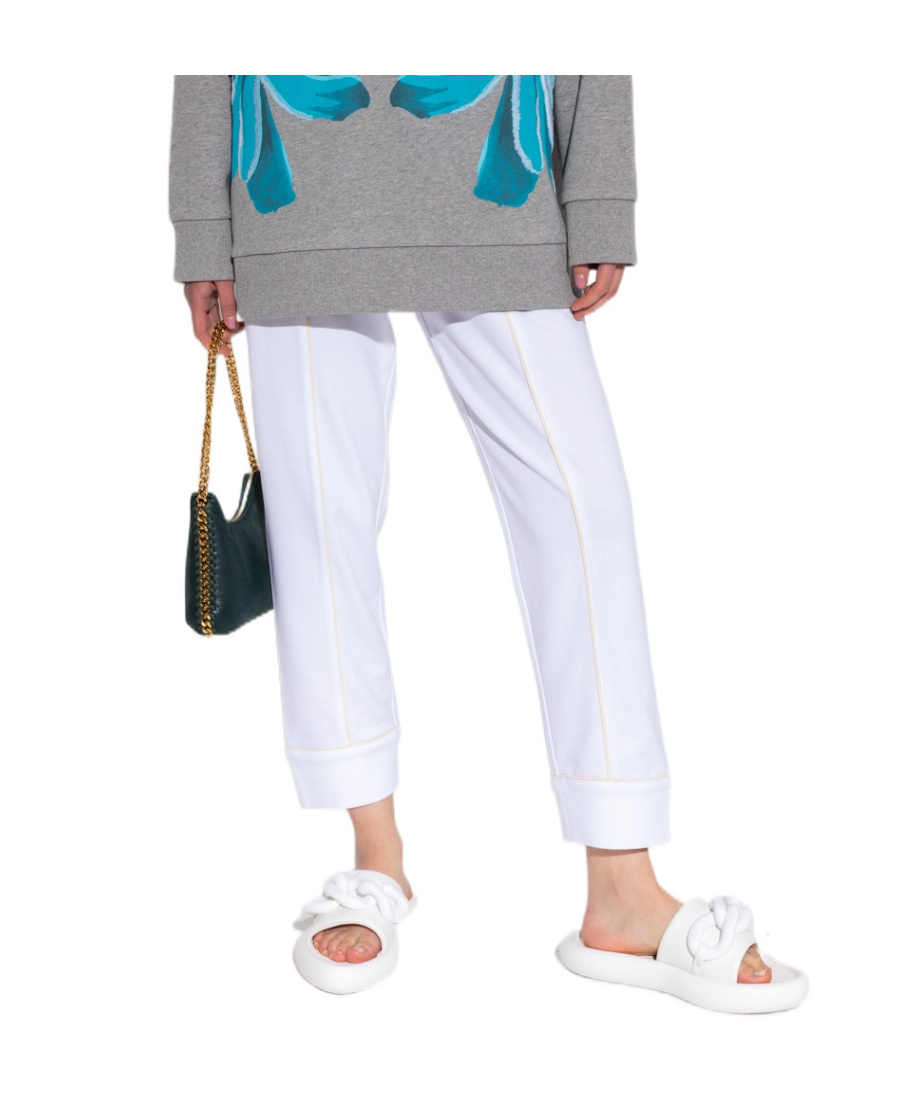 Stella Mccartney Elasticated Waistband Track Pants In White