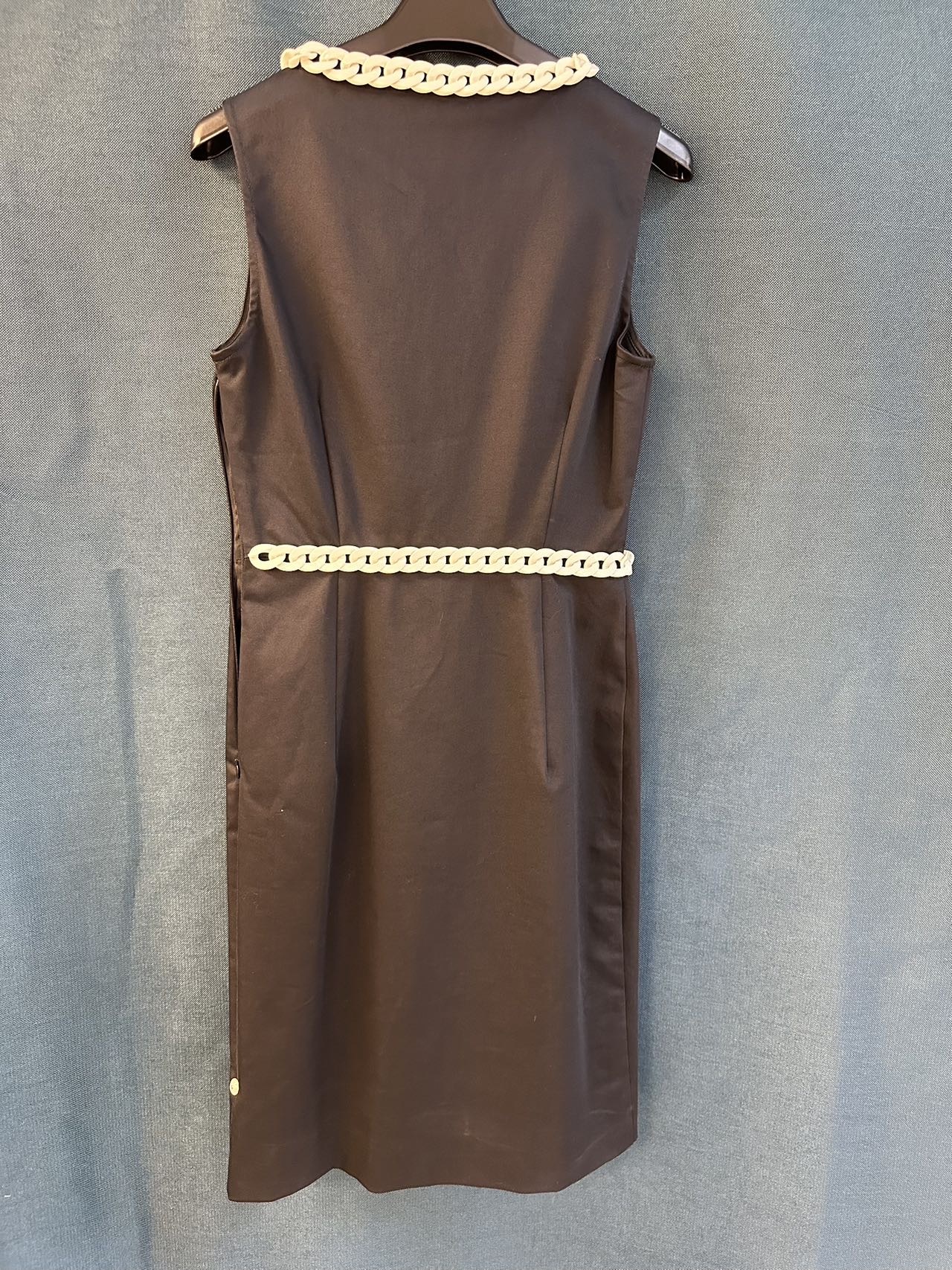 Moschino Sleeveless Dress In Brown