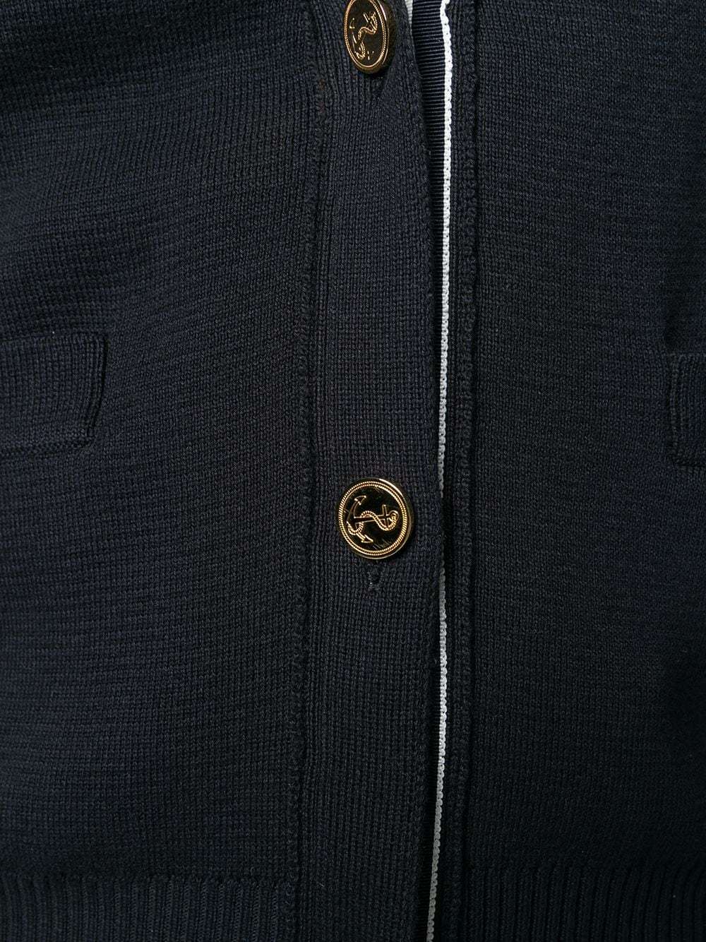 Thom Browne 4-bar Stripe Cardigan In Black
