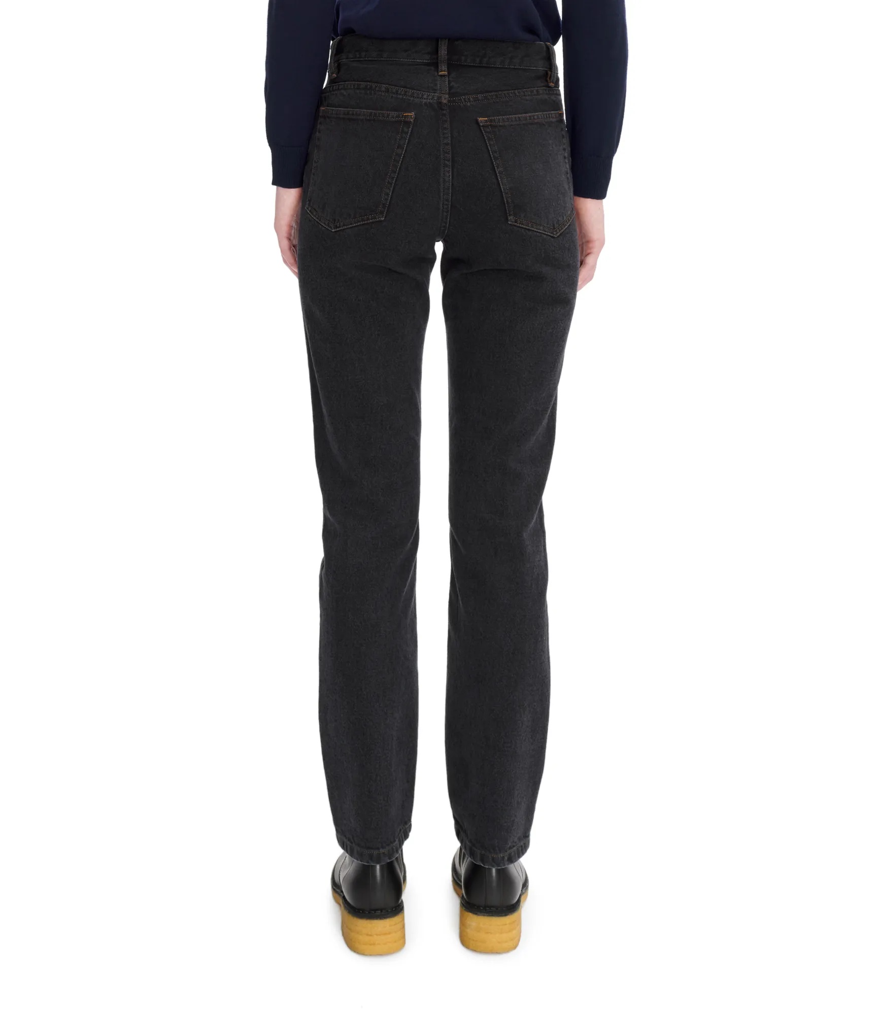 Apc Molly High-waist Jeans In Black