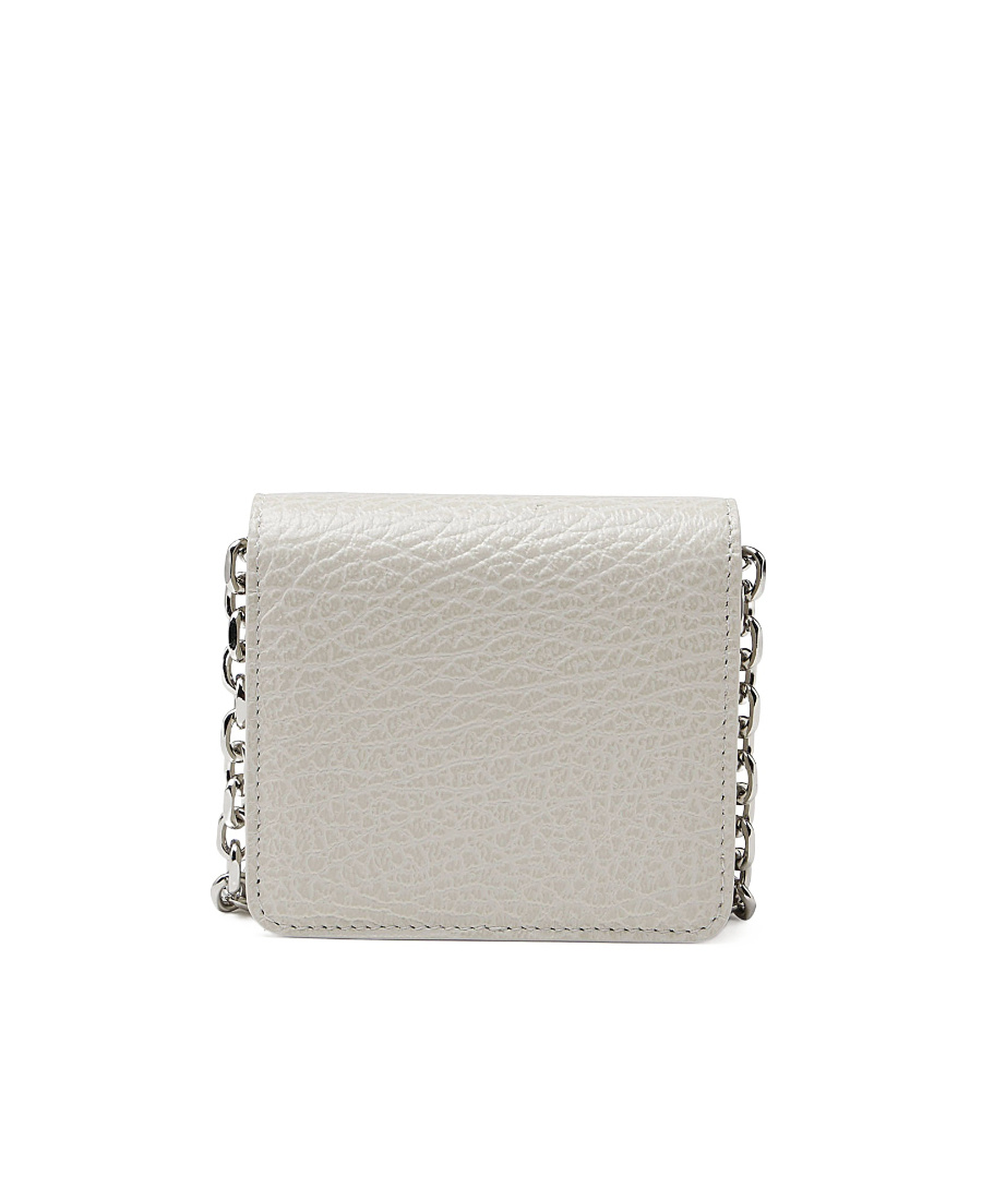 Maison Margiela Four Stitch Chain-link Wallet In White