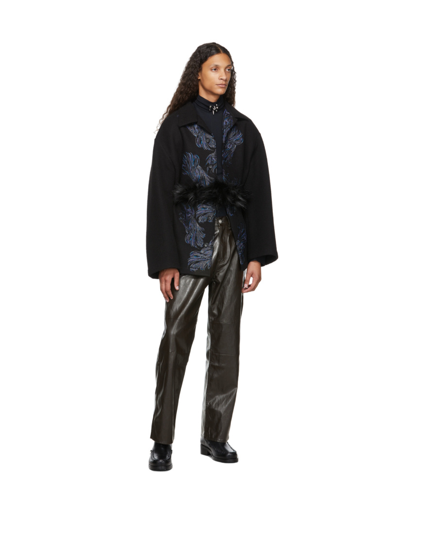 We11 Done Black High-necked Pullover In Black