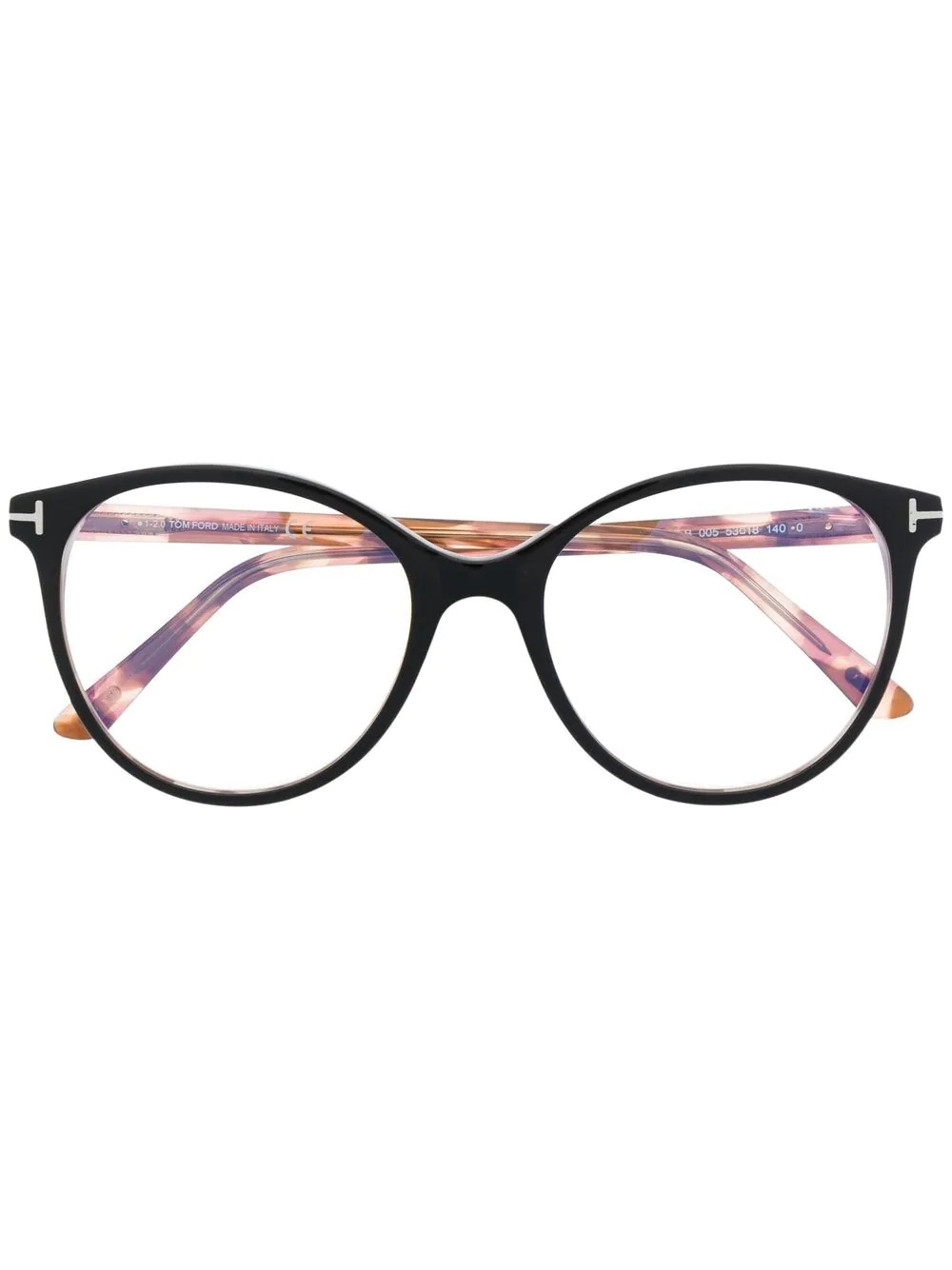 Tom Ford Ft5742b Round-frame Glasses In Multicolor