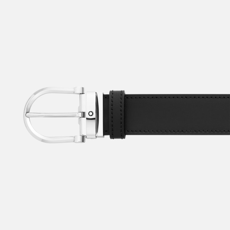 Montblanc Logo Belt In Black