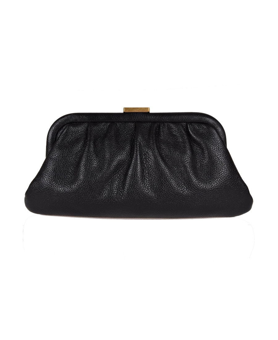 Balenciaga Cloud Clutch Bag In Black