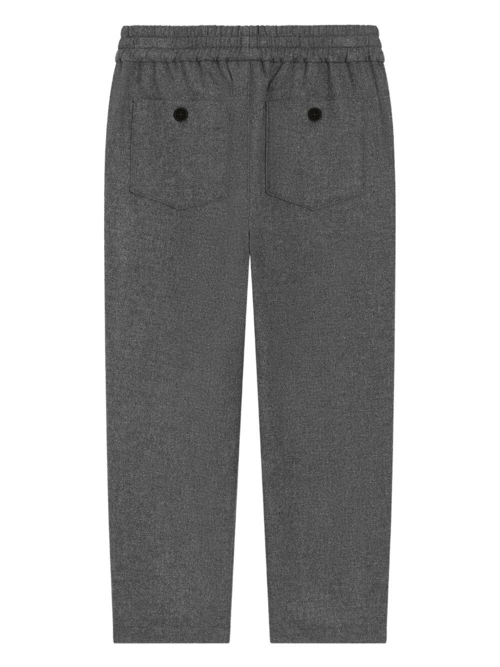 Dolce & Gabbana Drawstring Casual Pants In Gray