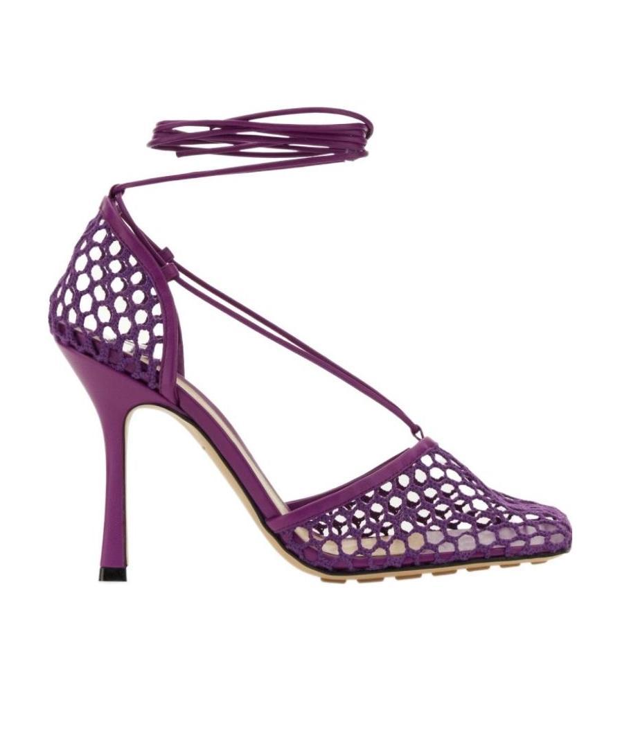 Bottega Veneta Stretch Lace-up Sandal Violet In Purple