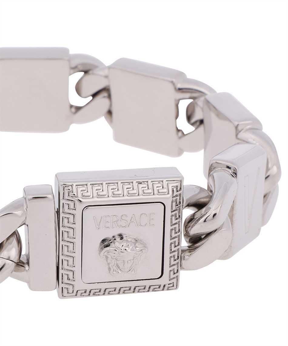 Versace Logo-plaque Chain Bracelet In White