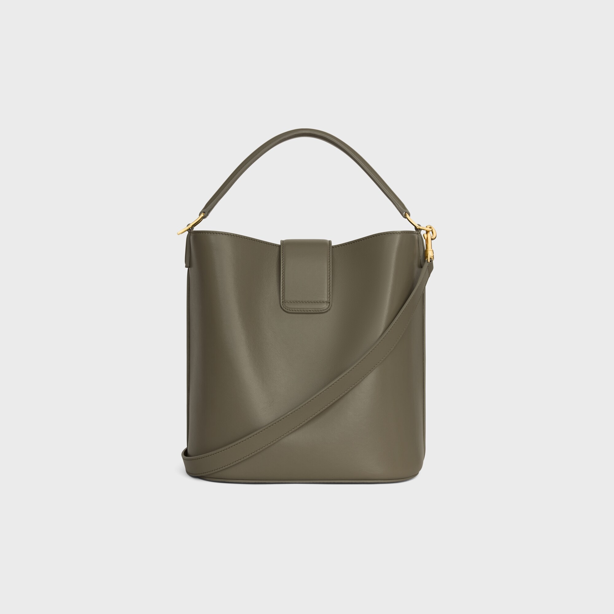 Celine Medium Louise Bucket Bag In Green