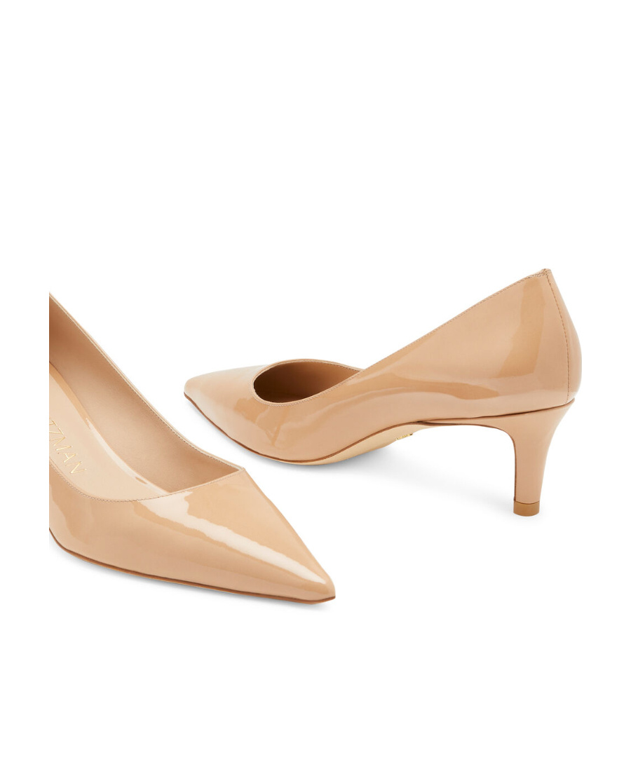 Stuart Weitzman Logo High Heels In Nude
