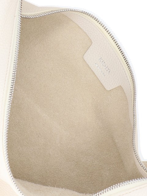 Khaite Womens Olivia Hobo Medium Leather Shoulder Bag Dark Ivory In Nude