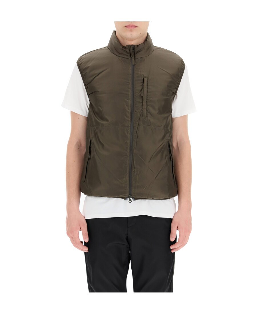 Aspesi Jil Vest With Thermore Padding In Brown